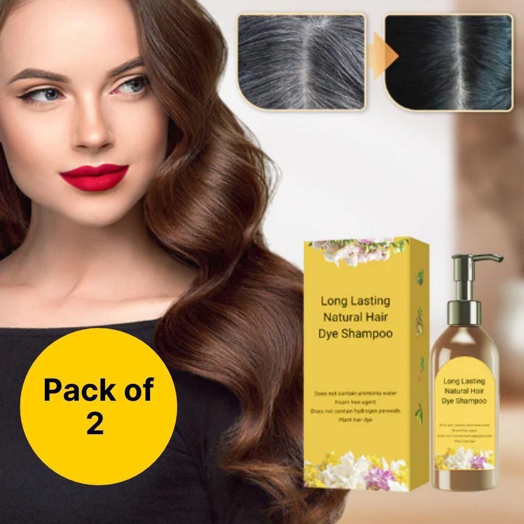 Japanese Long Lasting Natural Hair Dye Shampoo ( Buy 1 Get 1 Free)