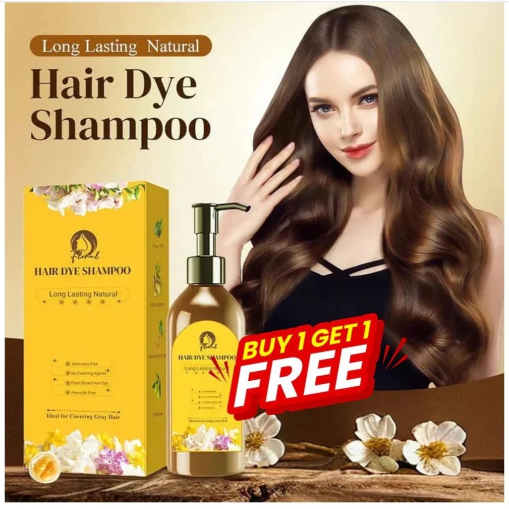 Japanese Long Lasting Natural Hair Dye Shampoo ( Buy 1 Get 1 Free)