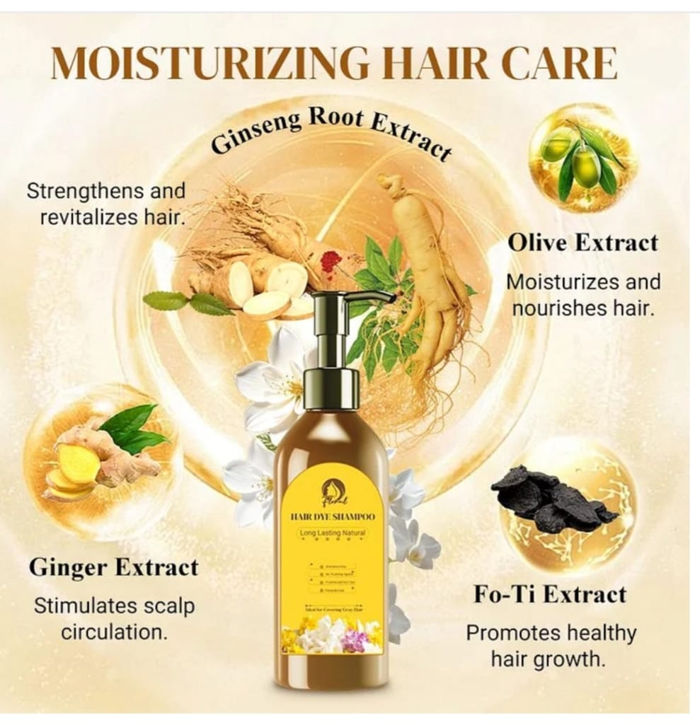 Japanese Long Lasting Natural Hair Dye Shampoo ( Buy 1 Get 1 Free)