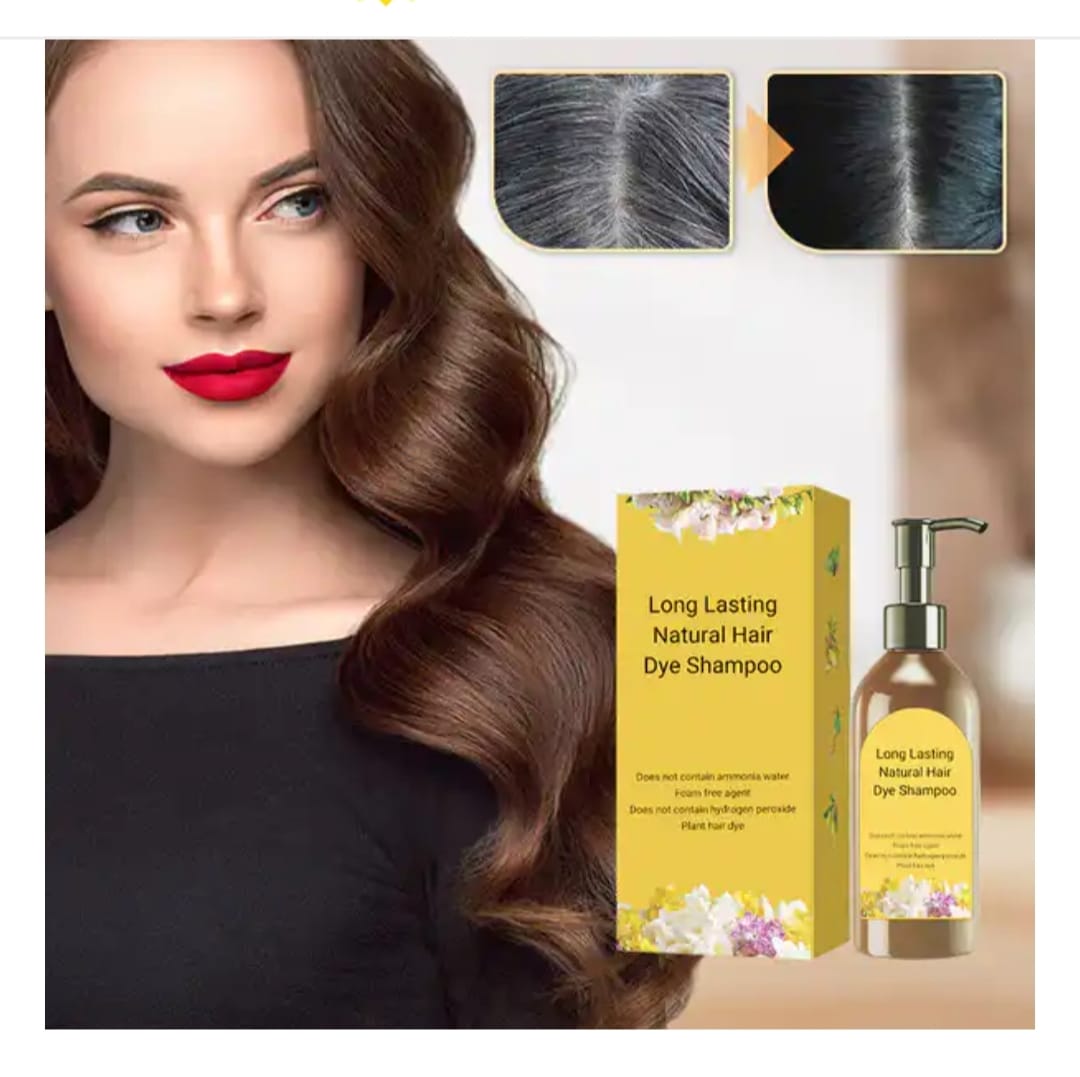 Japanese Long Lasting Natural Hair Dye Shampoo ( Buy 1 Get 1 Free)